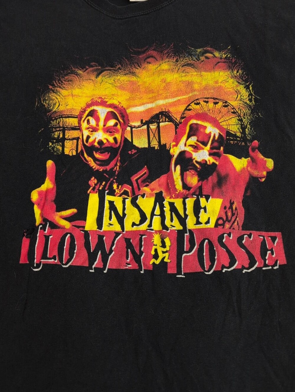 Vintage 2000s ICP Insane Clown Posse T-Shirt XL Black Juggalo Hatchetman